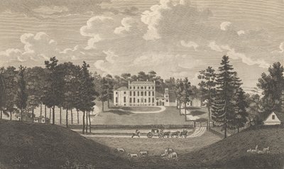 Bradborne, lähellä Sevenokea, Kentin piirikunnassa, Edward Hastedin teoksesta The History and ..., 1777-90. tekijältä Richard Bernard Godfrey