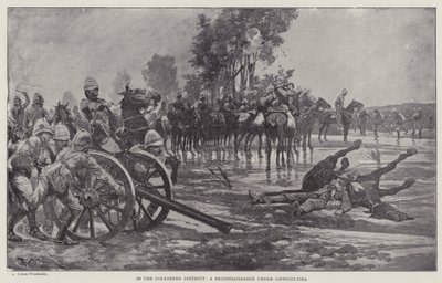 Colesbergin alueella, tiedustelu vaikeuksissa (litho) tekijältä Richard Caton II (after) Woodville