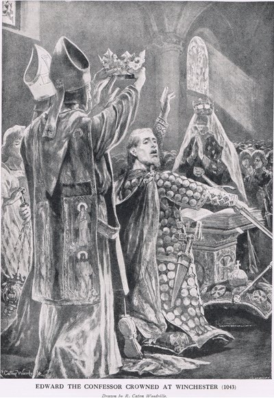 Edward The Confessor kruunattiin Winchesterissä vuonna 1043 elokuvasta "Hutchinson