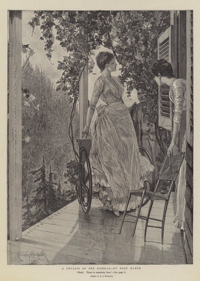 A Phyllis of the Sierras, kirjoittanut Bret Harte tekijältä Richard Caton Woodville junior