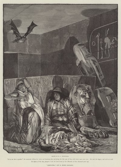 Kleopatra, kirjoittanut H Rider Haggard tekijältä Richard Caton Woodville junior