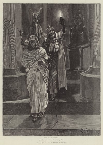 Kleopatra, kirjoittanut H Rider Haggard tekijältä Richard Caton Woodville junior