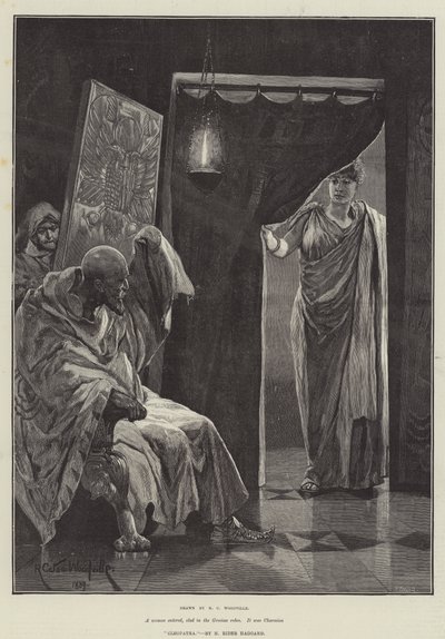 Kleopatra, kirjoittanut H Rider Haggard tekijältä Richard Caton Woodville junior