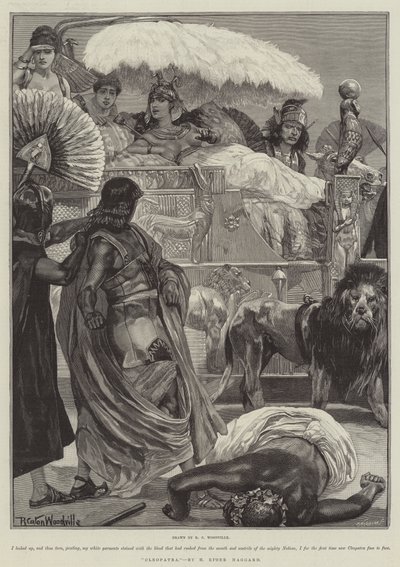 Kleopatra, kirjoittanut H Rider Haggard tekijältä Richard Caton Woodville junior