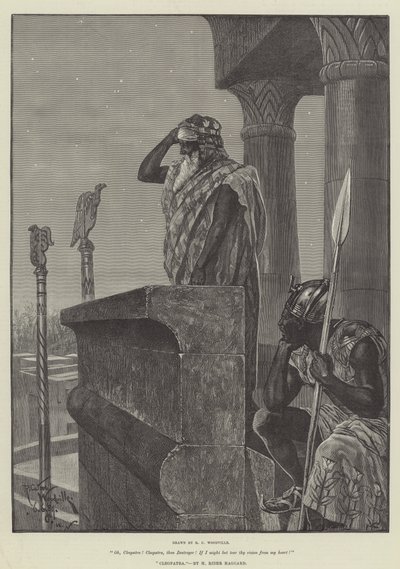 Kleopatra, kirjoittanut H Rider Haggard tekijältä Richard Caton Woodville junior