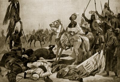 Hyder Ali Conjeveramissa, 1780, kuvitus teoksesta "Hutchinson