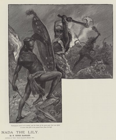 Nada lilja, kirjoittanut H Rider Haggard tekijältä Richard Caton Woodville junior