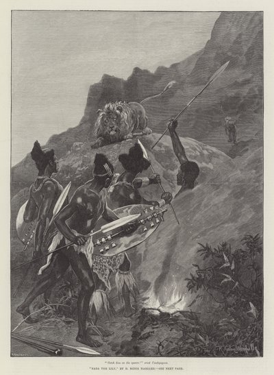 Nada lilja, kirjoittanut H Rider Haggard tekijältä Richard Caton Woodville junior