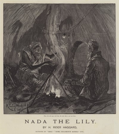Nada lilja, kirjoittanut H Rider Haggard tekijältä Richard Caton Woodville junior