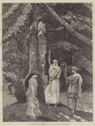 Pastoraaliset näytelmät Coombe Housessa, The Faithful Shepherdess tekijältä Richard Caton Woodville junior