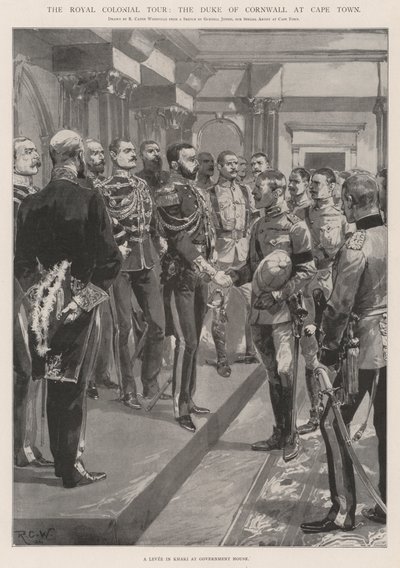 Royal Colonial Tour, Cornwallin herttua Kapkaupungissa tekijältä Richard Caton Woodville junior