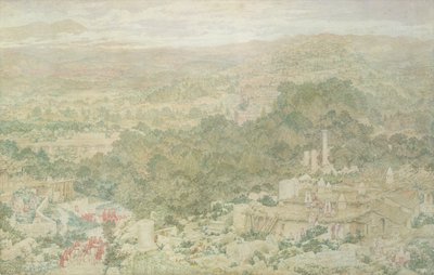 Näkymä muinaiseen Tlosin kaupunkiin Lyciassa, 1883 tekijältä Richard Dadd