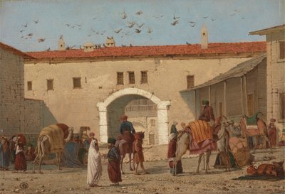 Caravanserai Mylasassa Vähä-Aasiassa tekijältä Richard Dadd