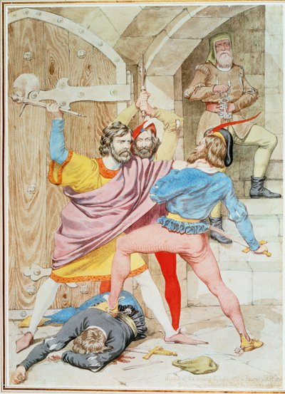 Richard II:n kuolema, 1852 tekijältä Richard Dadd