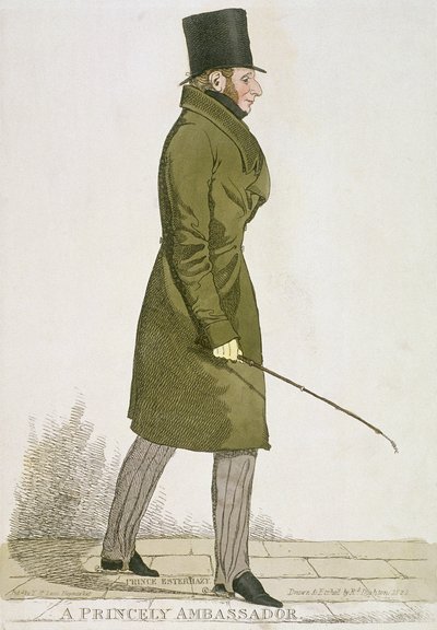 "Prinssin suurlähettiläs", 1822 tekijältä Richard Dighton
