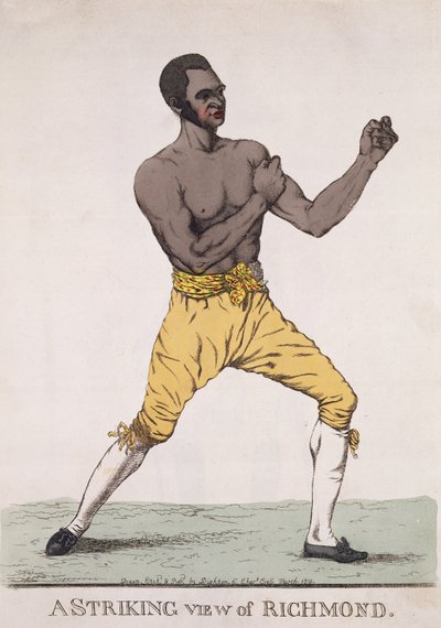 Silmiinpistävä näkymä Richmondista, julkaistu 1810 (värillinen etsaus) tekijältä Richard Dighton