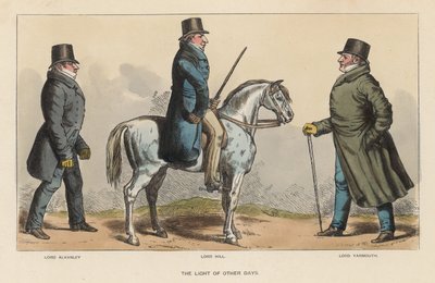 The Light of Other Days, mukana Lord Alvanley, Lord Hill ja Lord Yarmouth tekijältä Richard Dighton
