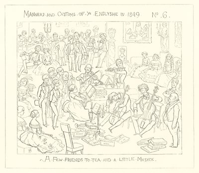 1849, Muutama ystävä teelle ja pienelle musiikille tekijältä Richard Doyle