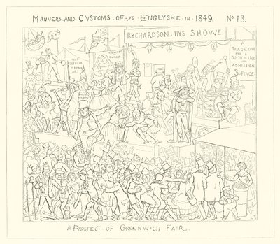 1849, mahdollisuus Greenwichin messuille tekijältä Richard Doyle