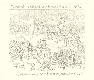 1849, 5. marraskuuta näkymä näyttää kaverit tekijältä Richard Doyle