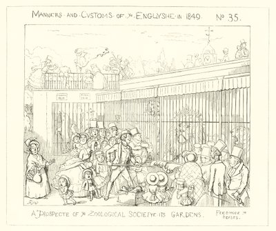 1849, Zoological Societyn puutarhojen mahdollisuus tekijältä Richard Doyle