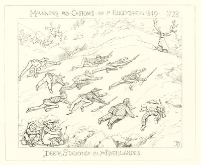 1849, Deer Stalking in the Highlands tekijältä Richard Doyle