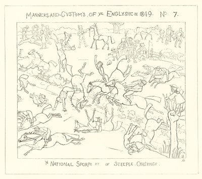 1849, National Sport of Steeple Chasing tekijältä Richard Doyle