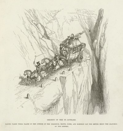 St Gothardin laskeutuminen tekijältä Richard Doyle