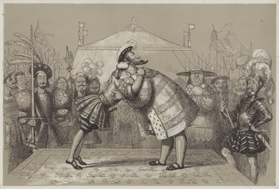 Kultaisen kankaan kenttä (akvatintta) tekijältä Richard Doyle