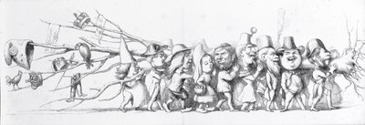 Ranskalaiset vierailijat suuressa näyttelyssä, 1851 tekijältä Richard Doyle