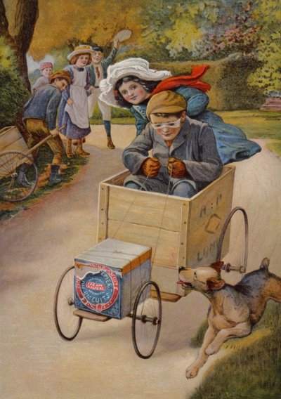 Kuvitus "Motoring Book" -kirjasta tekijältä Richard Doyle