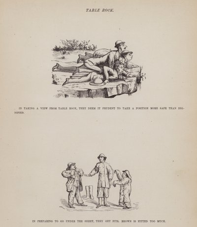 Sivu from The American Tour of Mrs. Brown, Jones and Robinson (kaiverrus) tekijältä Richard Doyle