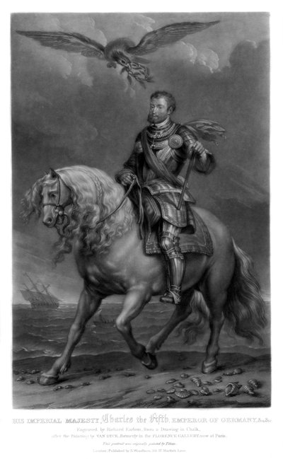 Kaarle V, Espanjan kuningas ja Pyhän Rooman keisari, 1816. tekijältä Richard Earlom