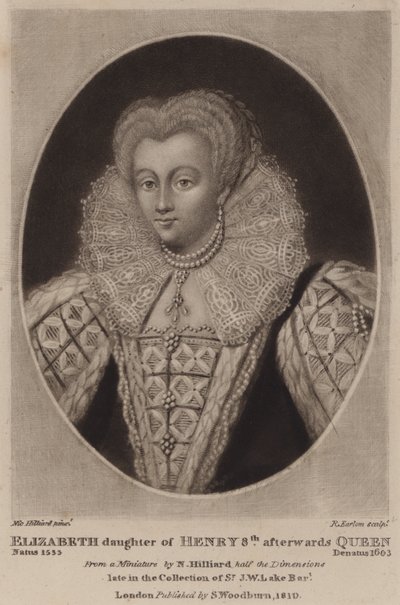Kuningatar Elizabeth I (mezzotint) tekijältä Richard Earlom
