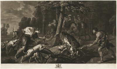 Calydonian Boar Hunt, Houghton Gallerysta tekijältä Richard Earlom