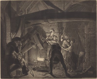 Rautatako tekijältä Richard Earlom after Joseph Wright