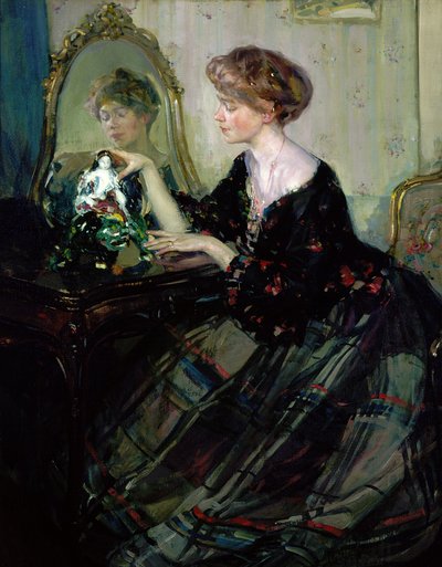 Kiinalainen pienoismalli, noin 1910 (öljy kankaalle). tekijältä Richard Emil Miller