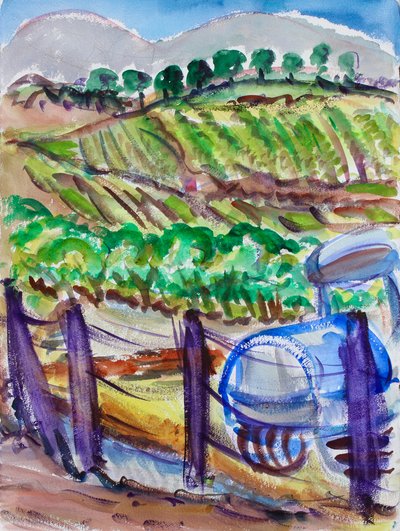 Blue Tractor, Napa Valley, 2017 tekijältä Richard Fox