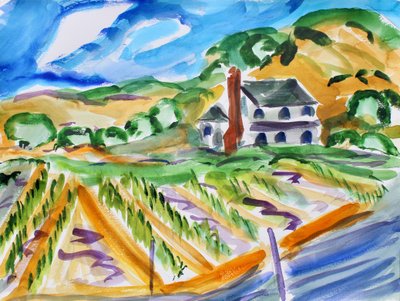 House on Dealy Lane, Napa, 2018 tekijältä Richard Fox