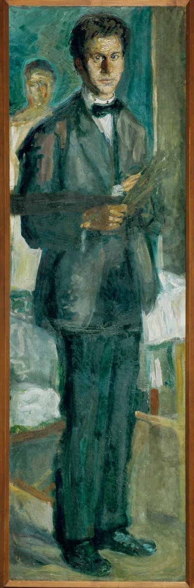 Omakuva maalarin paletin kanssa (öljy kankaalle) tekijältä Richard Gerstl