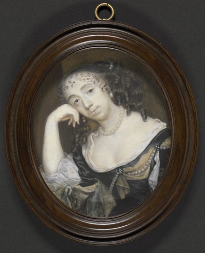 Elizabeth Dormer, Carnarvonin kreivitär (k. 1677) (s. Capel), n. 1665 (kortille asetettu vartalonväri) tekijältä Richard Gibson