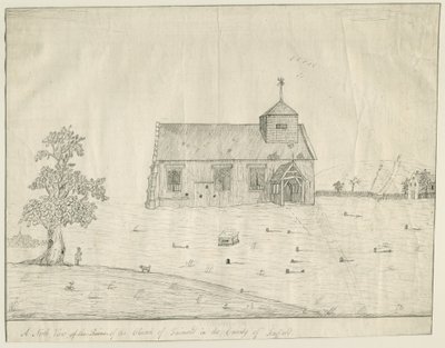 Jäähyväiskirkko: kynäpiirros, nd [?1700-luvun loppu] (piirustus) tekijältä Richard Greene