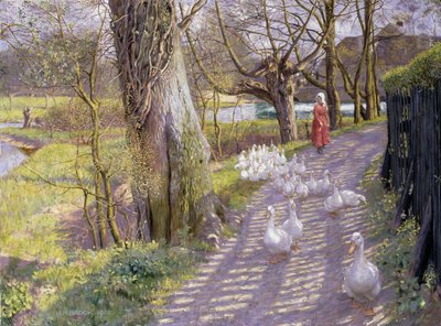 Polku myllylammen rannalla, 1900 tekijältä Richard Henry Brock