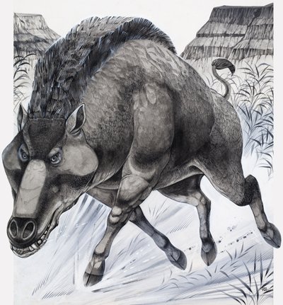 Daeodon (guassi paperille) tekijältä Richard Hook