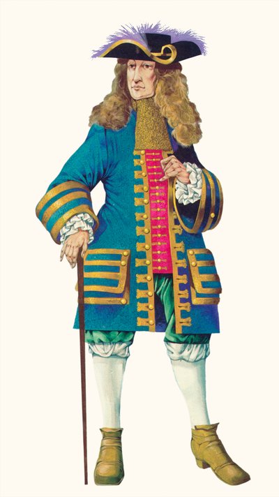 Kuningas Vilhelm III (värilitografia) tekijältä Richard Hook