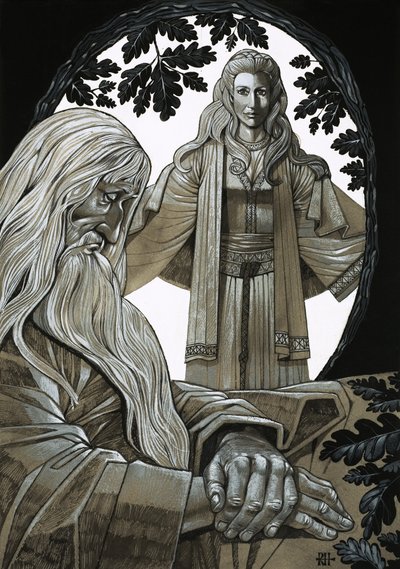 Merlin ja Vivian, järven keijuneito tekijältä Richard Hook