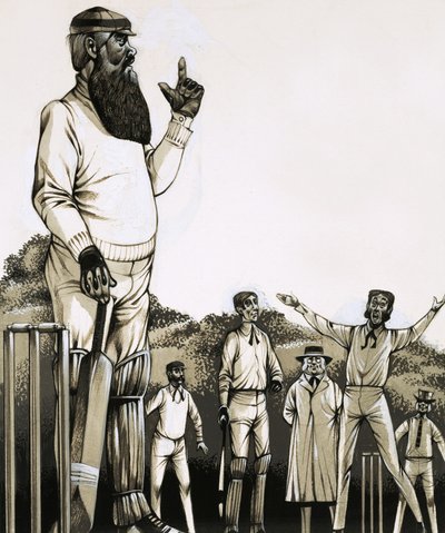 Suuri W. G. Grace on portilla. tekijältä Richard Hook
