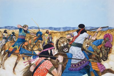 Warriors (guassi paperille) tekijältä Richard Hook
