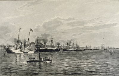 Naval Review Kielissä 3. syyskuuta 1890 tekijältä Richard Huenten