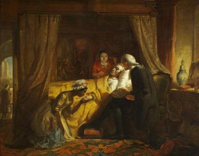 Edward Colstonin kuolema, n. 1844 (öljy kankaalle) tekijältä Richard J. Lewis